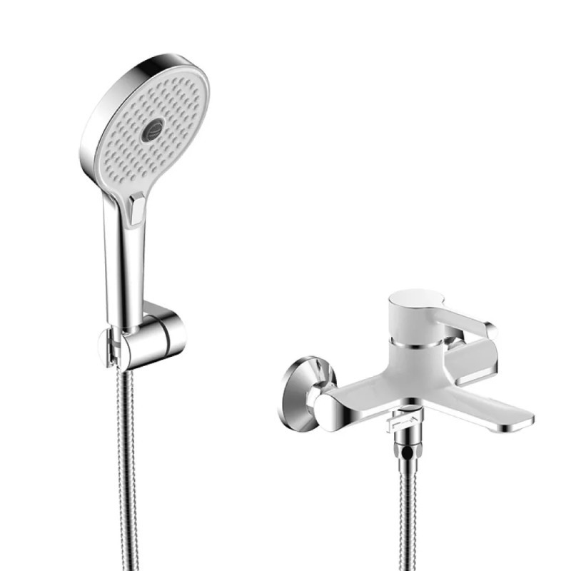 GAPPO Змішувач для ванни G3203-8, білий/хром