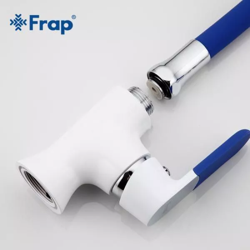 Frap Корпус змішувача для кухні F4034 під гнучкий вилив, білий/хром