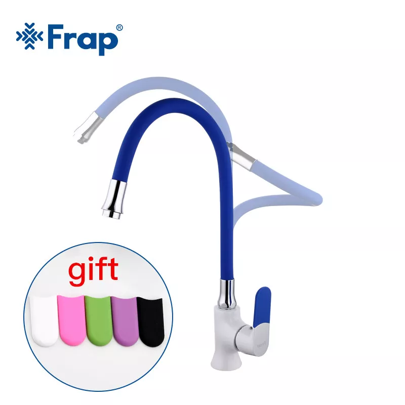 Frap Корпус змішувача для кухні F4034 під гнучкий вилив, білий/хром