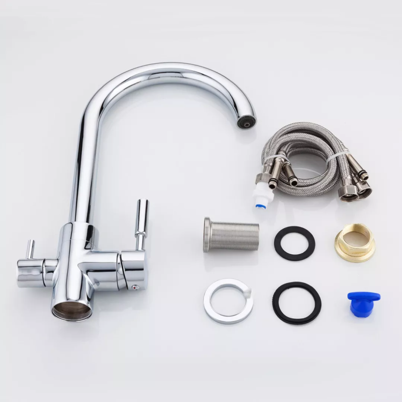 Frap Змішувач на дві води F4352, хром