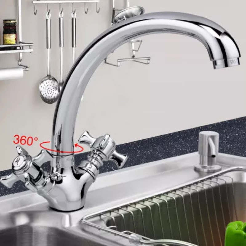 Frap Змішувач для кухні F4224, хром