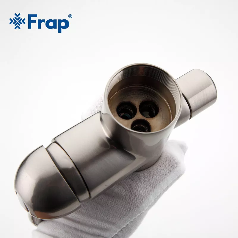 Frap Змішувач для кухні на дві води F4399-5, сатин