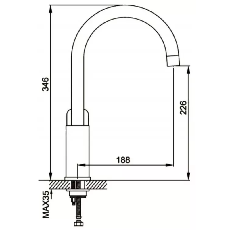 GAPPO Змішувач для кухні G4048