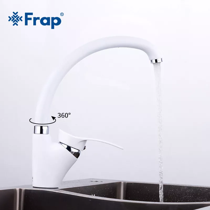 Frap Змішувач для кухні F4101-12, білий
