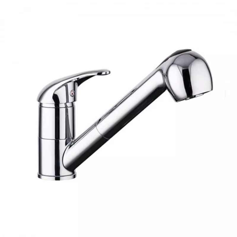 Frap Змішувач для кухні F6002-B з висувним виливом, хром