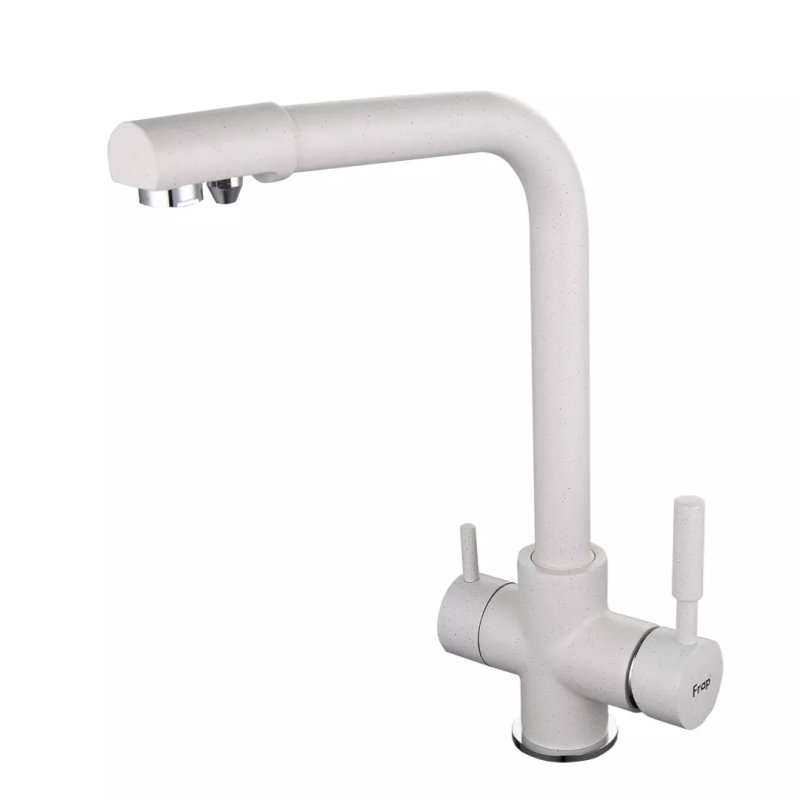 Frap Змішувач для кухні на дві води F4352-8, білий
