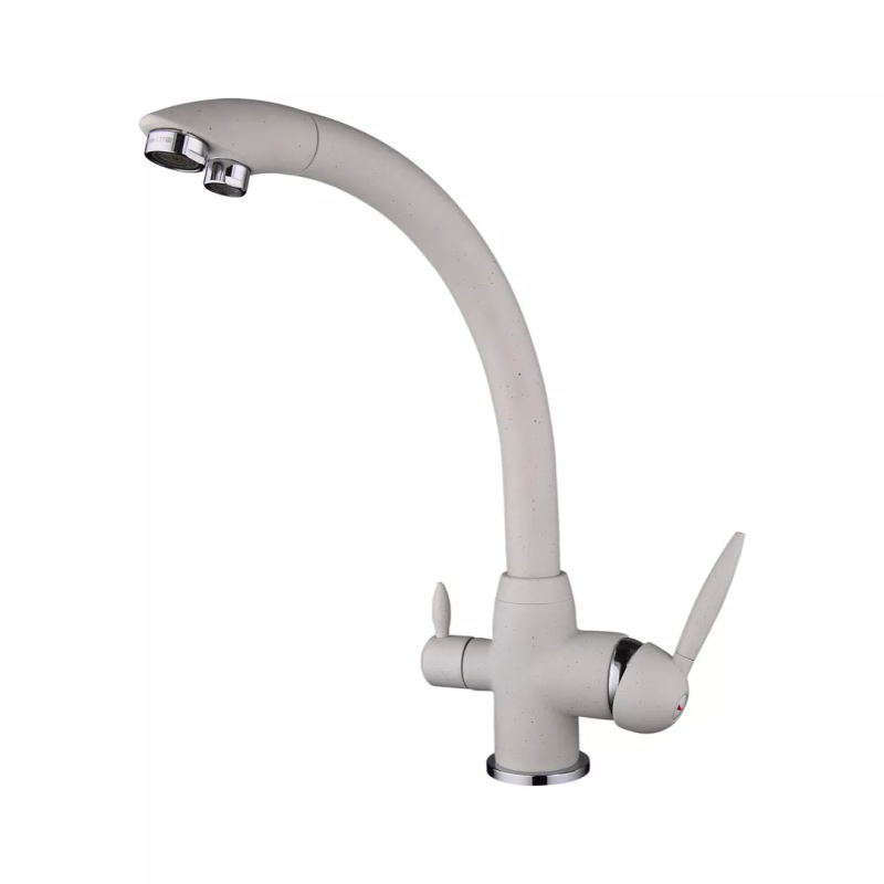 Frap Змішувач для кухні на дві води F4399-8, білий