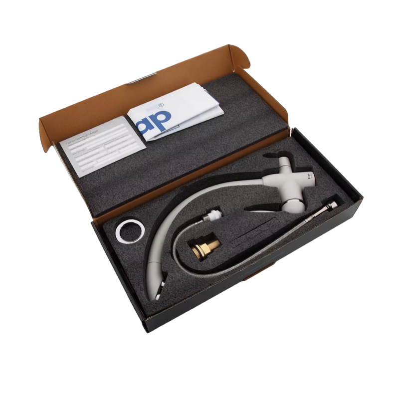 Frap Змішувач для кухні на дві води F4399-8, білий