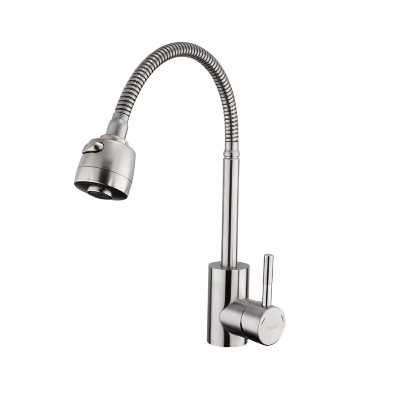 Frap Змішувач для кухні F44899-1 з гнучким виливом, 2 режими
