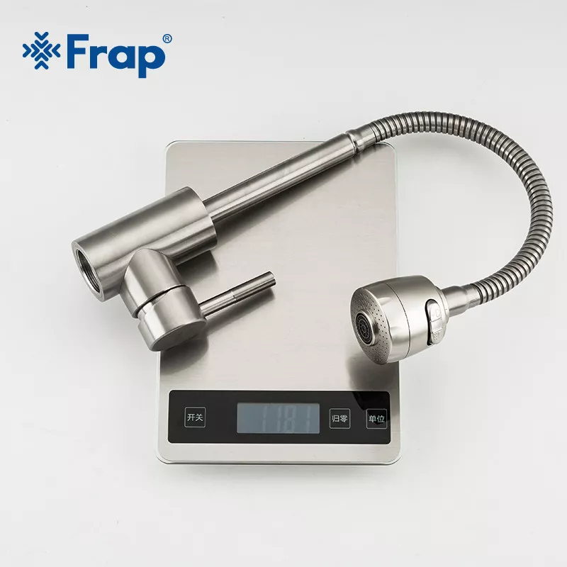 Frap Змішувач для кухні F44899-1 з гнучким виливом, 2 режими