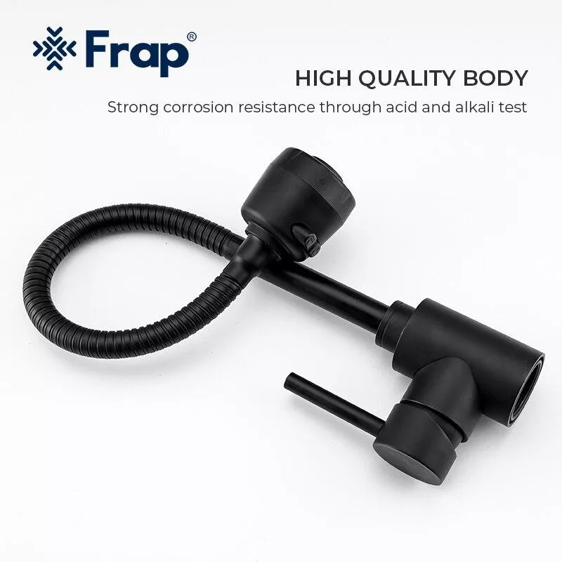 Frap Змішувач для кухні F40993-6 з гнучким виливом, 2 режими