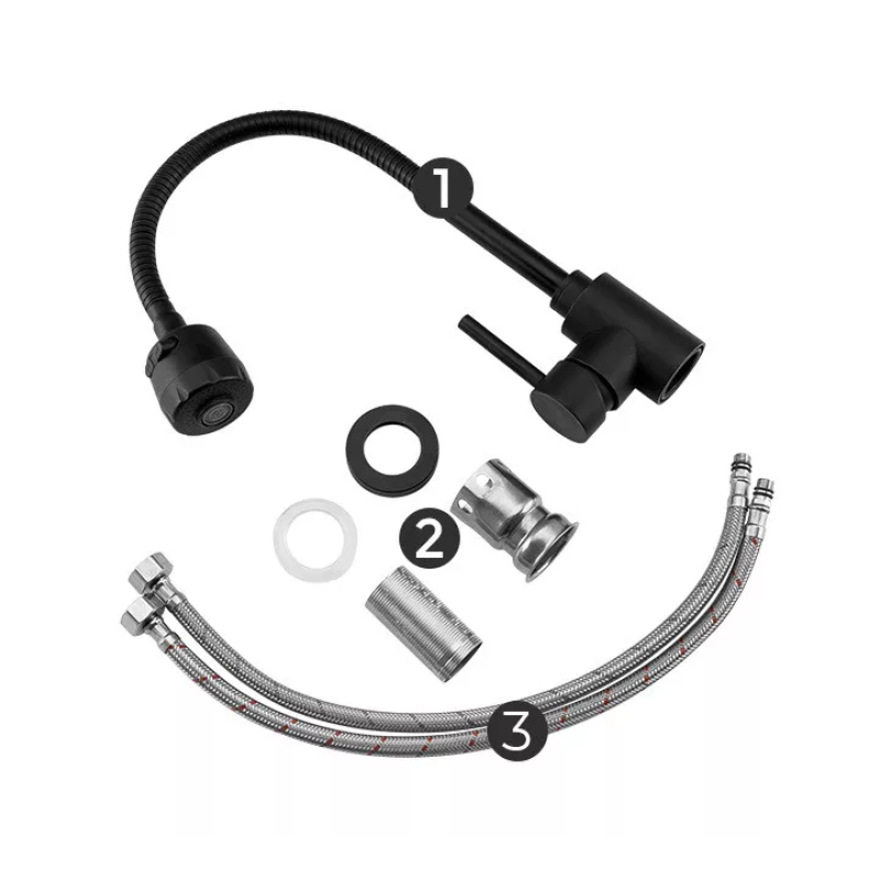 Frap Змішувач для кухні F40993-6 з гнучким виливом, 2 режими