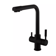 Frap Змішувач для кухні F4352-6 на дві води, чорний