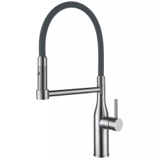 GAPPO Змішувач для кухні G4398-55 з гнучким виливом, 2 режими, сірий