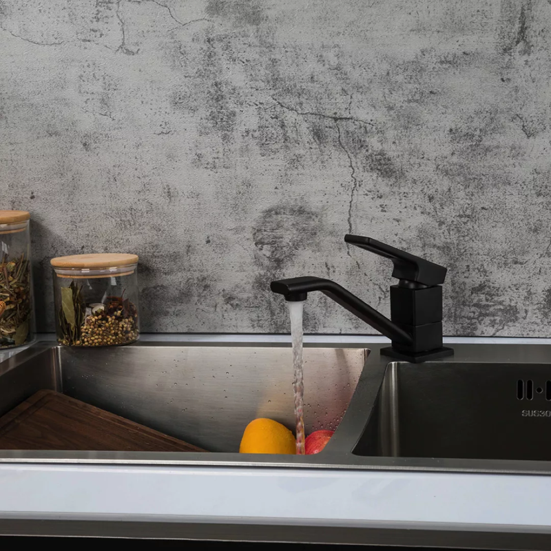 GAPPO Змішувач для кухні G4517-6, чорний