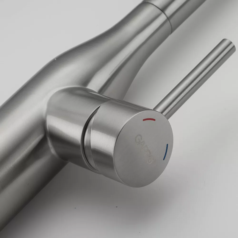 GAPPO Змішувач для кухні G4398-45 з висувним виливом, 2 режими, сатин