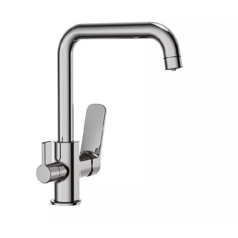 Frap Змішувач для кухні на дві води F4361, хром