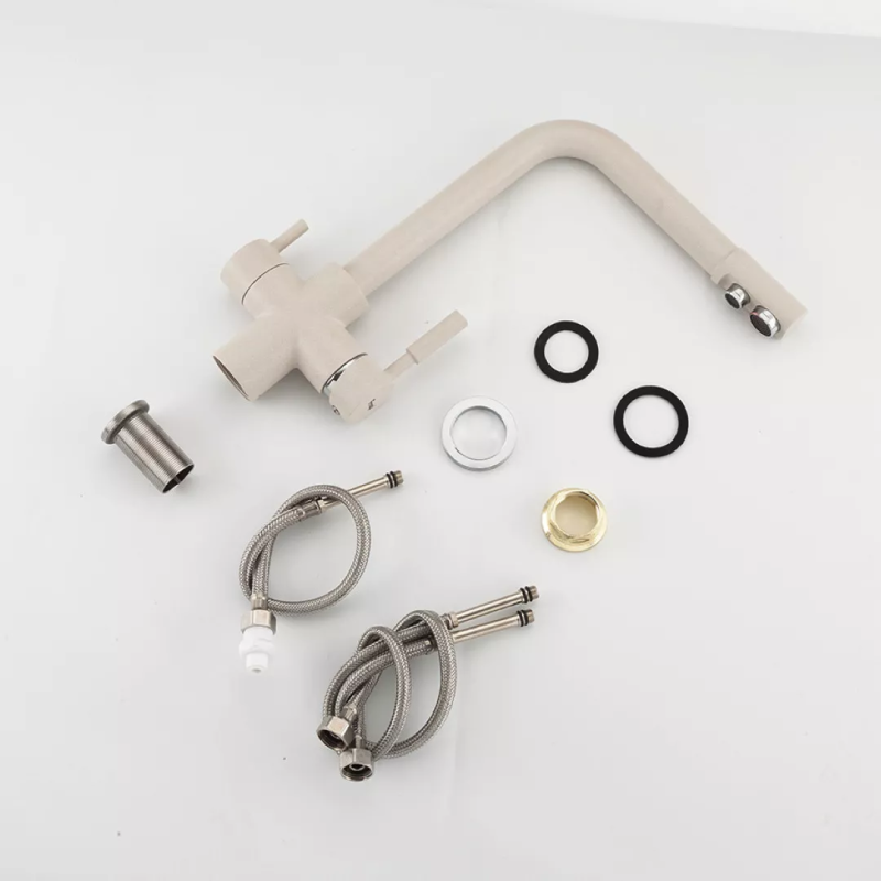 Frap Змішувач для кухні F4352-24 на дві води, білий