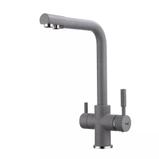Frap Змішувач для кухні F4352-22 на дві води, сірий
