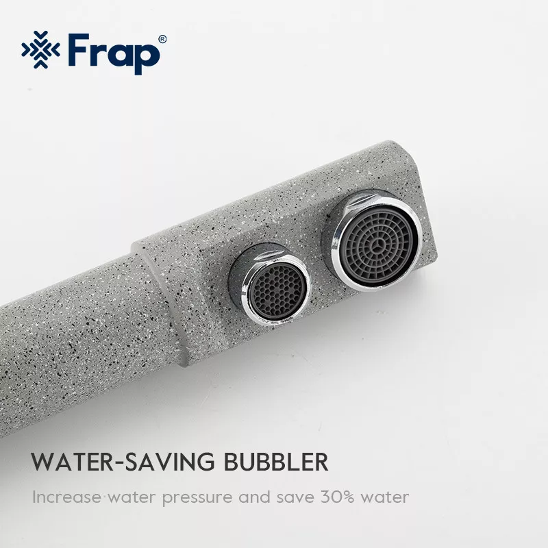 Frap Змішувач для кухні F4352-22 на дві води, сірий