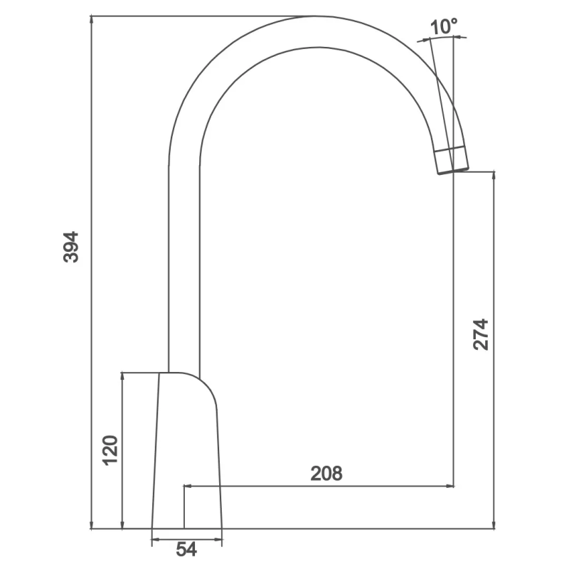 GAPPO Змішувач для кухні G4003-6, чорний/хром