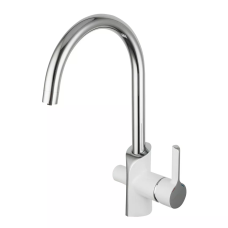 GAPPO Змішувач для кухні з підключенням фільтра G4303-8, білий/хром