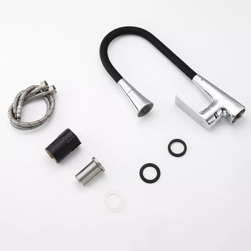 Frap Змішувач для кухні F4471 з гнучким виливом