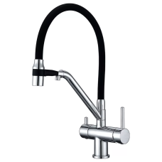 GAPPO Змішувач для кухні з підключенням фільтра G4398-80, хром