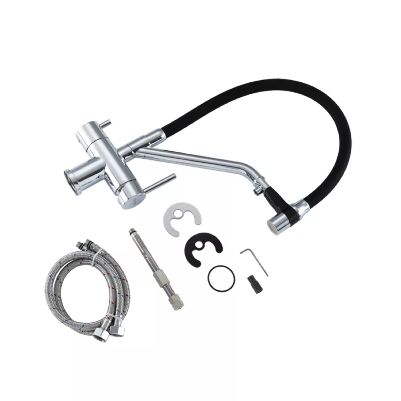 GAPPO Змішувач для кухні з підключенням фільтра G4398-80, хром