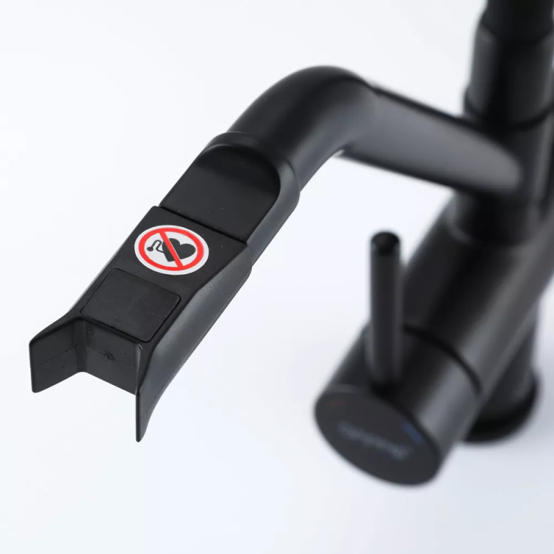 GAPPO Змішувач для кухні з підключенням фільтра G4398-86, чорний