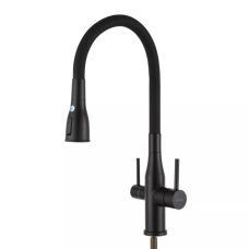 GAPPO Змішувач для кухні G4399-66 із підключенням фільтра питної води, чорний