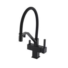 GAPPO Змішувач для кухні під осмос G4395-66 з гнучким виливом, чорний