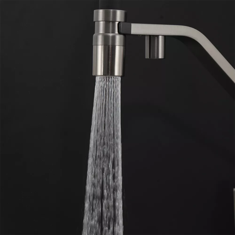 GAPPO Змішувач для кухні під осмос G4395-69 з гнучким виливом, збройова сталь