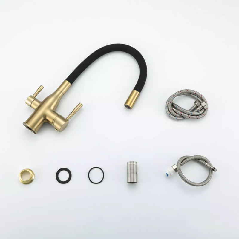 Frap Змішувач для кухні під фільтр F4396-3 з гнучким виливом