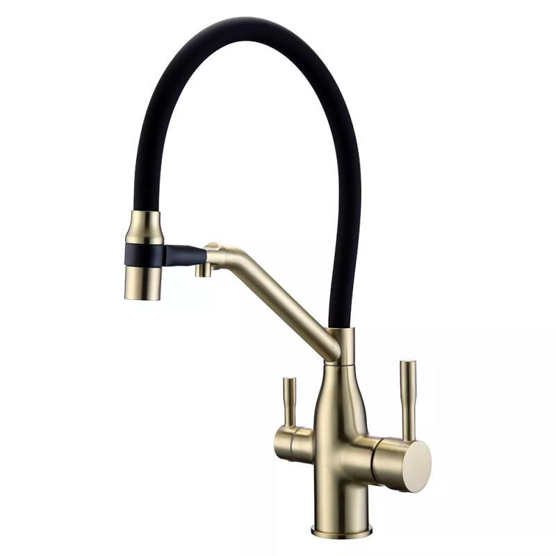 Frap Змішувач для кухні під фільтр F4397-3 з гнучким виливом