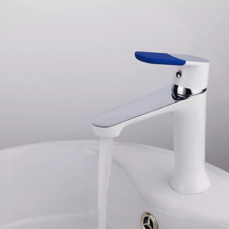 Frap Змішувач для умивальника F1034, білий/хром