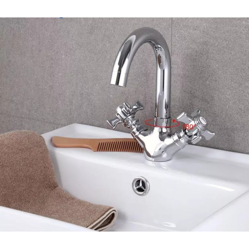 Frap Змішувач для умивальника F1324, хром