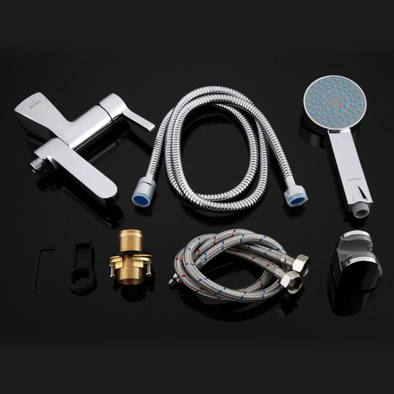 GAPPO Змішувач для умивальника G1204, з душовою лійкою, хром