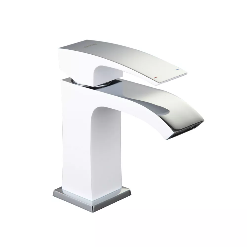 GAPPO Змішувач для умивальника G1007-8, білий/хром