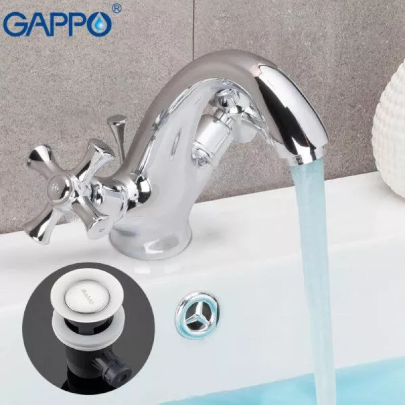 GAPPO Змішувач для умивальника G1042, хром