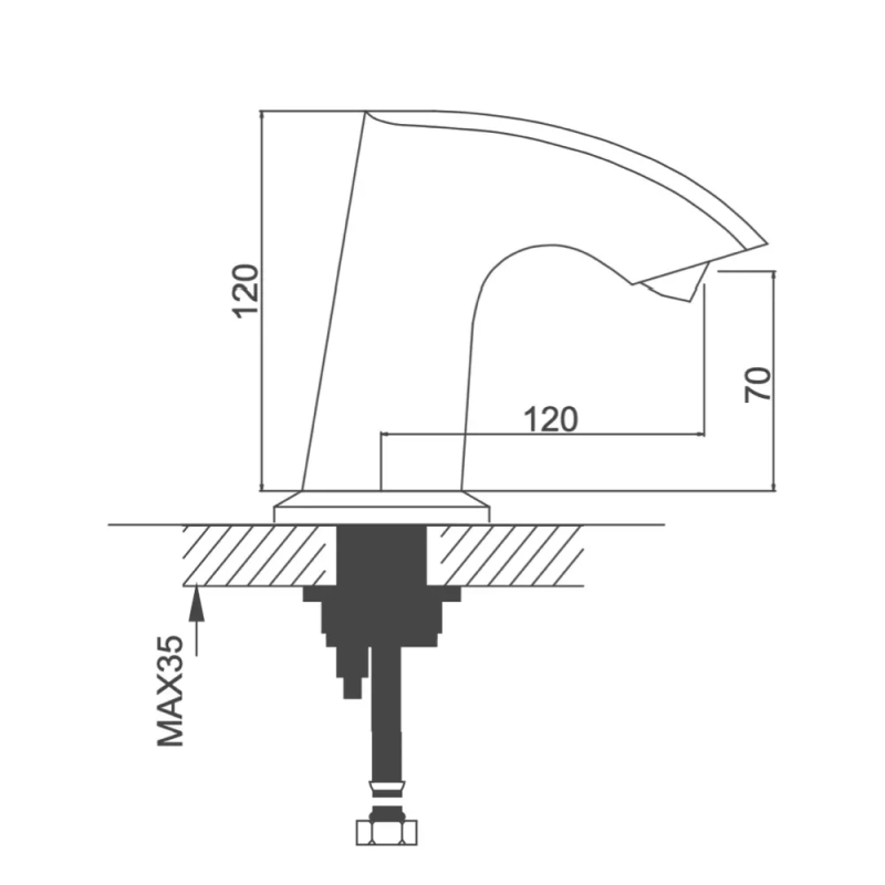 GAPPO Змішувач для умивальника G518, хром