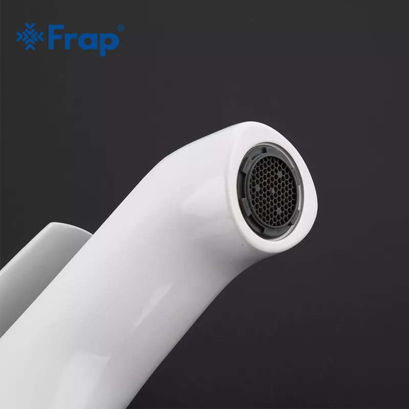 Frap Змішувач для умивальника F1031, білий/хром