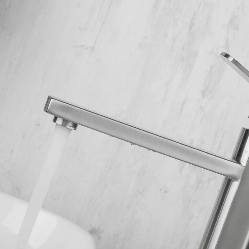 Frap Змішувач для умивальника F10805-2 високий, сатин