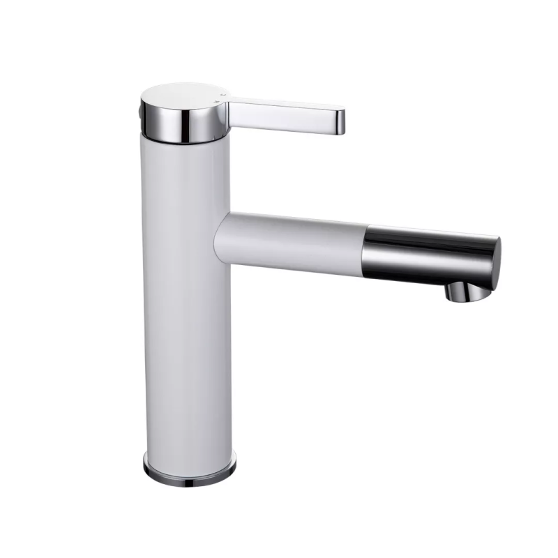 Frap Змішувач для умивальника F1052-14 високий, білий/хром