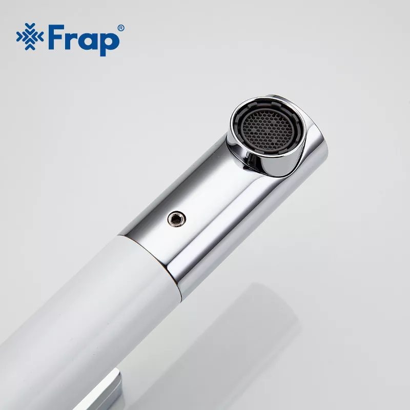 Frap Змішувач для умивальника F1052-14 високий, білий/хром