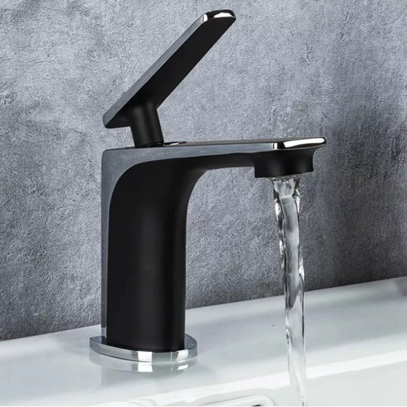 Frap Змішувач для умивальника F1057, чорний/хром