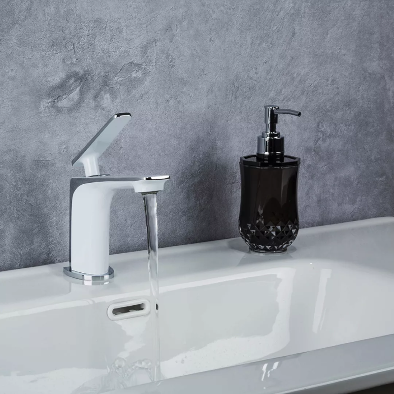 Frap Змішувач для умивальника F1058, білий/хром