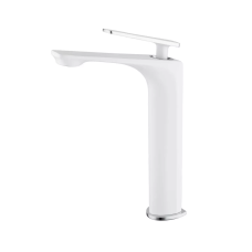Frap Змішувач для умивальника F1058-2 високий, білий/хром