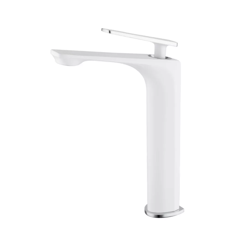 Frap Змішувач для умивальника F1058-2 високий, білий/хром