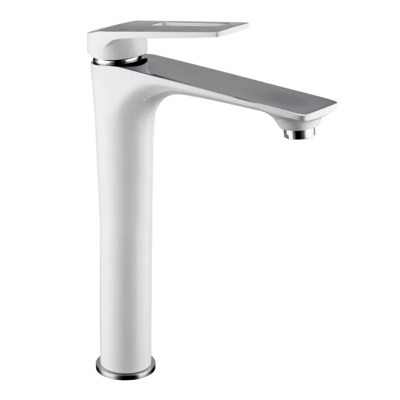 Frap Змішувач для умивальника F1052-54 високий, білий/хром